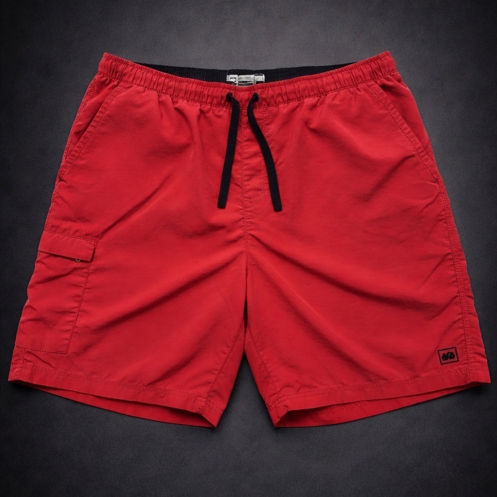 REI Co-op Men’s XL Red Swim Trunks Board Shorts Lined Drawstring